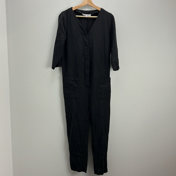 The Nines By Hatch Maternity Jumpsuit Romper Black One Piece XS Minimalist Fall - Picture 1 of 9